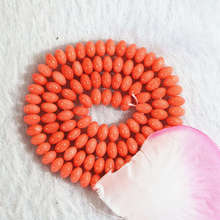 Natural stone reddish orange coral 2x4mm 4x6mm abacus rondelle round loose beads women hot sale elegant jewels 15inch B662 2024 - buy cheap