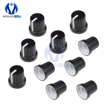 10pcs/lot WH148 Potentiometer Knobs 6mm dia Shaft Hole control knobs caps with plastic insert fit 1/4" shaft potentiometers 2024 - buy cheap