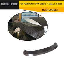 Car Styling Carbon Fiber Racing Rear Spoiler Wing Lip For VW Golf MK6 2010-2013 2024 - buy cheap