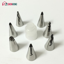 7PC/Set Skirt Tips 1 Shape Wedding Nozzles Pastry Icing Piping Nozzles Pastry Decorating Cake tools, stainless steel, Decorating tip sets, russian nozzle tip, + 1 2024 - buy cheap