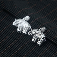 FNJ 925 Серебряный кулон в виде животного, подвеска в виде слона, оригинал, Чистое Серебро S925, тайское серебро, мужские подвески для женщин, ювелирное изделие 2024 - купить недорого
