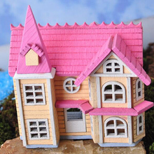 Casa de bonecas em miniatura diy com pega romática e móveis em escala 1:12 para presentes de natal 2024 - compre barato