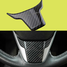 Real Carbon Fiber Steering Wheel Cover Panel Frame Trim FOR 2016 2017 2018 2019 Honda Civic 2024 - buy cheap