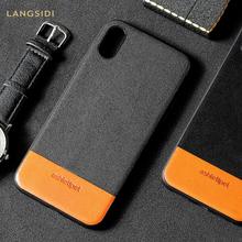 Cow Suede Genuine Leather Phone case for iPhone X 13 Pro Max 12 Mini 12 11 Pro Max XS max XR 7 8 plus se 360 Full protective 2024 - buy cheap