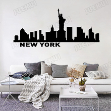 New York Statue of Liberty Wall Stickers for Home Background Living Room Wallpaper Vinyl Waterproof Art Poster Murals TA512 2024 - buy cheap