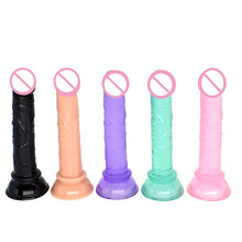 Brinquedo sexual feminino, dildo realista com ventosa e plugue vaginal flexível 2024 - compre barato