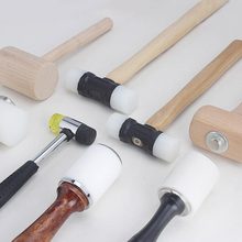 Junetree-martillo de nailon para tallado de cuero, herramienta de estampación artesanal, para fortalecer Material de madera, para cortar cuero 2024 - compra barato
