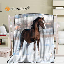 Manta de caballo personalizada para niños y adultos, tela de mezcla de 56x80 pulgadas, 50x60 pulgadas, 40x50 pulgadas, manta cálida para sofá cama 2024 - compra barato