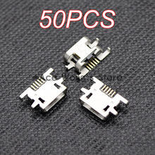 (50pcs/lot) Micro USB Jack Connector Female 5 pin Charging Socket For Sony Xperia M C1904 C1905 C2004 C2005 2024 - buy cheap