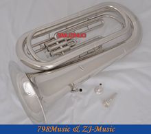 Professional Nickel Silver Plated Bb Tuba Horn Monel Valves With 2 Mouthpiece Case New 2024 - buy cheap
