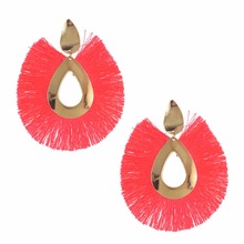 Red Long Fringed Earrings Boho Long Tassel Earrings Women Vintage Ethnic Gypsy Fashion Party Jewelry Brincos Pendientes 2024 - buy cheap