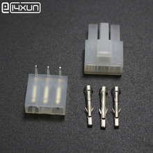 5sets 5557 5569 3P Bend Pin Wire Terminals Electrical Connector 4.2mm 3Pin Right Angle Plug jack for Car Auto PC ATX 2024 - buy cheap