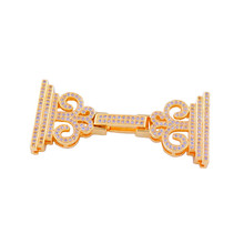 Fashion Jewelry Vintage Zircon Ancient Architecture Floating Charms For Jewelry Making Diy Copper Micro Pave Clasps Bijoux Bedel 2024 - buy cheap