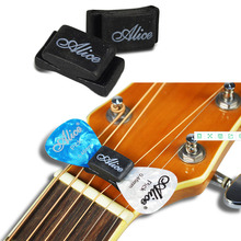 Soporte de goma negro para púas de guitarra, accesorio para ukelele de bajo, como de guitarra Alice, 1 unidad 2024 - compra barato