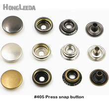 Atacado 100 jogos/lote 15mm quatro partes de bronze metal botão anel pressão pressão botão prendedores prata, bronze, preto #201/405 2024 - compre barato