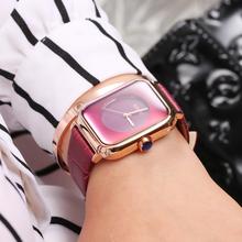 Fashion Brand Women Watches Ladies Genuine Leather Square reloj mujer Luxury Dress Watch Ladies Quartz Wrist Watch Montre Femme 2024 - buy cheap