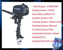 New arrival   Hot Selling Model SPEEDA 2-stroke 4HP outboard motors boat engine outboard 2024 - buy cheap