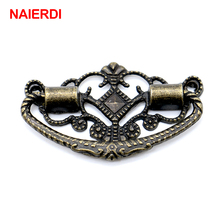 NAIERDI 48mm x 25mm Bronze Cabinet Knobs Drawer Handles Cupboard Pulls Jewellery Box Handle With Screws For Furniture Hardware 2024 - buy cheap