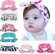 100pcs unicorn horn Leopard wave dot Turban Twist bow Head wrap Twisted Knot Soft Rabbit ears Headband Headwrap hair band FD6521 2024 - buy cheap