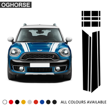 Adesivo de vinil para capô do motor, para bmw mini cooper s countryman f60 2017, acessórios automotivos 2024 - compre barato