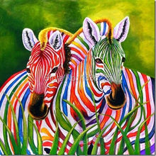 kids gifts 2018 zebra canvas oil painting art and craft for children pop art painting decorative pictures for living room 2024 - buy cheap