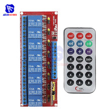 diymore DC 5V / DC 12V 8-Channel Relay Module with Multi-function Infrared Remote Control Bidirectional for Car 2024 - buy cheap