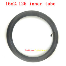 Good quality Inner Tube 16 x 2.125 with a Bent Angle Valve Stem  fits many gas electric scooters and e-Bike 16x2.125 2024 - buy cheap