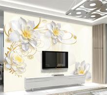 Beibehang papel pintado personalizado flor en relieve sofá grande TV Fondo pared Sala dormitorio Mural 3d papel tapiz para pared foto 2024 - compra barato