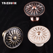 Retro Red Bronze Kitchen Cabinet Knobs Cupboard Door Zinc Alloy Handles Vintage Wardrobe Furniture Handle Drawer Pulls 2024 - buy cheap