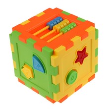 Baby Colorful Block Toy Bricks Matching Blocks Baby Kids Intelligence Educational Sorting Box Toy 2024 - buy cheap