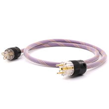 0.5-2M Hifi audio AC-313 OFC Copper SCHUKO Power Cable AC power cord cable with gold plated EU Plug AC cable line hifi AMP cable 2024 - buy cheap