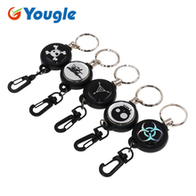 Anti-lost Extendable 60cm Metal Wire Retractable Recoil Key Chain Reel Ring Keyring ID Card Badge Belt Clip Pull Chain 2024 - buy cheap