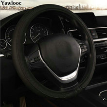 38cm 40cm Auto Elastic Steering-Wheel Covering Black Car Styling Steering Wheel Cover Leather Covers Car Interior Accessories 2024 - buy cheap