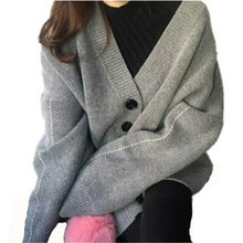 Женский свитер оверсайз, длинный вязаный свитер большого размера, на осень и зиму 2024 - купить недорого