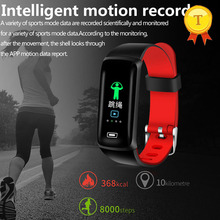 Smartwatch fitness pk xao mi band 3, pulseira inteligente monitoramento de frequência cardíaca e pressão arterial 2024 - compre barato