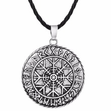 Nostalgia Helm Of Awe Aegishjalmur Viking Necklace Steampunk Scandinavian Amulet Bijuterias 2024 - buy cheap