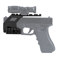 Universal Tático Pistola AEG Base em nylon Reforçado Quad Rail Picatinny Vista 17 iluminação Laser Scope Mount Para Glock 5.56 1911 2024 - compre barato