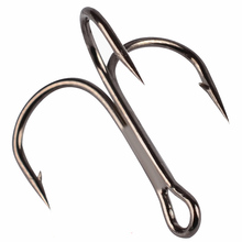 40pcs/lot High Steel Carbon Carp Fishing Treble Hooks Circle Folded Saltwater Bass Jig Worm Hook Fish 3/0# - 10# Tackle Tools B4 2024 - buy cheap