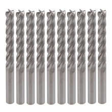 10Pcs 3.175mm Shank 17mm Blade Length Carbide CNC Four 4 Flute Spiral Bit End Mill Cutter 2024 - buy cheap