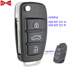 KEYECU for Audi A3 A4 A6 S6 RS4 RS6 Cabriolet Upgraded Remote Key Fob 433MHz ID48 4D0 837 231 K/ 4D0 837 231 R 2024 - buy cheap