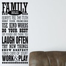 Fashion Room Art Vinyl Wall Decal IN THIS HOUSE WE DO FAMILY/LOVE Quote Lettering Mural Wall Sticker Family Room Home Decoration 2024 - buy cheap