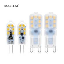 Мини LED G9 220 в 110 В LED G4 AC/DC 12 В 220 В 3 Вт 5 Вт Светодиодная лампа прожектор Свеча замена галогенная лампа для дома люстра 2024 - купить недорого