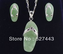 FREE SHIPPING>>@> Wholesale 1set Hot Sell ! Wholesale 4 Color stone pendant necklace earring R.649 Natural jewelry 2024 - buy cheap