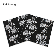 [RainLoong] de flores de papel servilletas evento & fiesta suministros tejido de decoración de fiesta de 33CM * 33cm 1 paquete (20 unids/pack) 2024 - compra barato