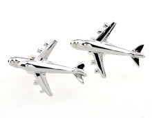 Free Shipping By DHL 2015 Sale Real Tie Clip Lepton Fashion Airbus Styling Cufflinks Men's Plane Cufflink For Men Gifts Cufflink 2024 - buy cheap