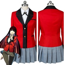 Fantasia de kakegurui compulsiva, yumeko sabami hyakkaou, para cosplay de halloween, carnaval, cosplay 2024 - compre barato