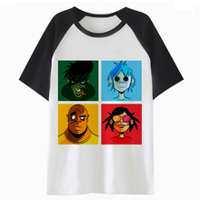 Camiseta de gorillaz para mujer, ropa estampada para mujer, camiseta de dibujos animados kawaii, camisetas harajuku K2426 2024 - compra barato