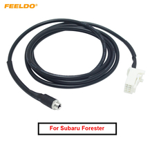 FEELDO 1PC Car Radio Input AUX Plug Cable with 8 Pin Connector for Subaru Forester 6-Disc CD Female AUX Wire Adapter Cable 2024 - buy cheap