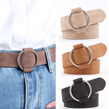 New Fashion womens designer round casual ladies belts for Modeling belts without buckles leather belt cinturon mujer 2024 - buy cheap