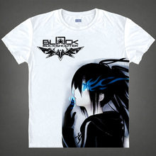 Camiseta burakku rokku shuta, camisa da moda com figura azul brilhante, camisetas estampadas para o verão, camisetas anime japonesas para homens 2024 - compre barato